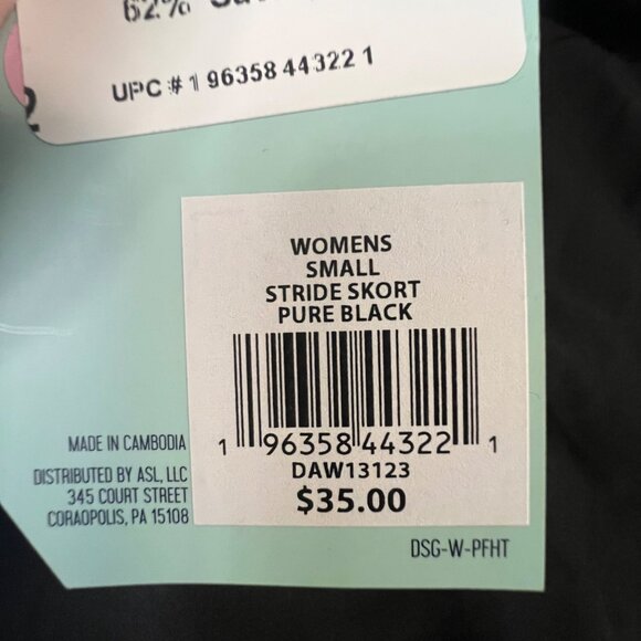 DSG Womens‎ Small Stride Skort Pure Black - Picture 6 of 9